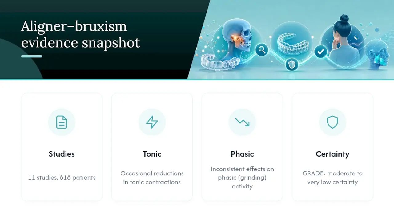 Evidence map of aligners and bruxism