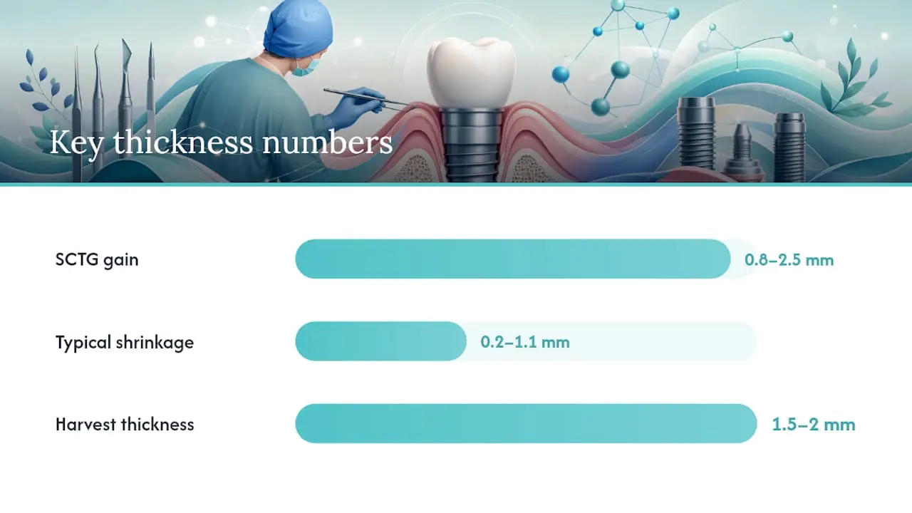Techniques for Increasing Peri-Implant Mucosal Thickness — overview diagram